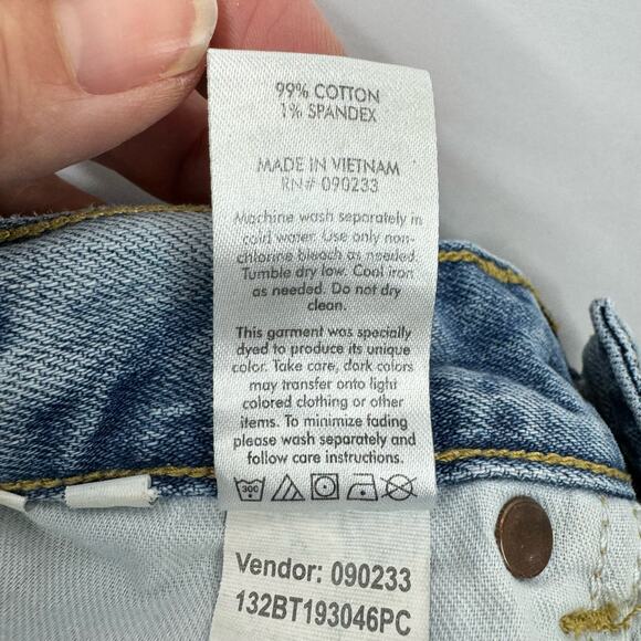 PacSun Mens Slim Fit Tapered Leg Light Ripped Distressed Jeans Light Wash 29x30* - Picture 13 of 13